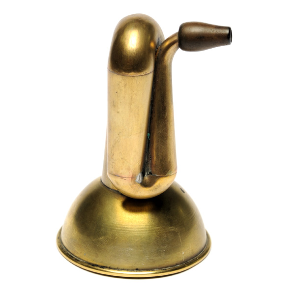 picture shows folded ear trumpet @ EarTrumpets.co.uk