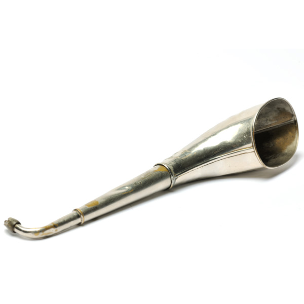 picture shows telescopic 2 pc ear trumpet @ EarTrumpets.co.uk