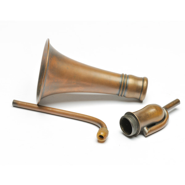picture shows con tube ear trumpet @ EarTrumpets.co.uk
