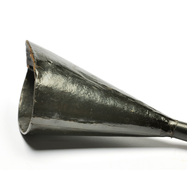 picture shows con tube ear trumpet @ EarTrumpets.co.uk