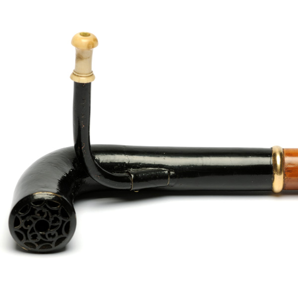 picture shows walking stick ear trumpet @ EarTrumpets.co.uk