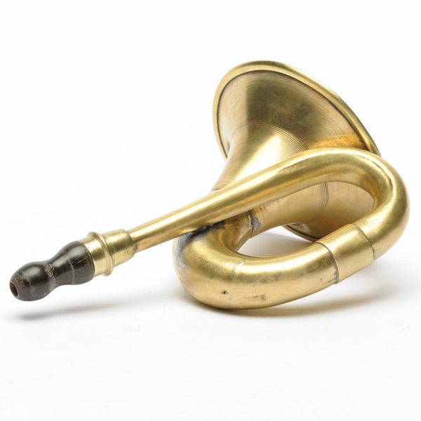 picture shows bugle ear trumpet @ EarTrumpets.co.uk