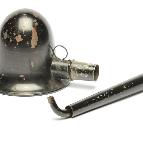 picture shows large dome ear trumpet @ EarTrumpets.co.uk