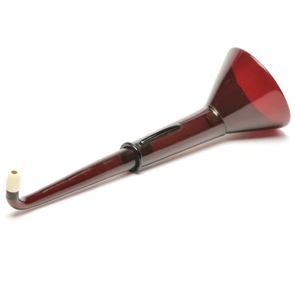 picture shows telescopic 2 pc ear trumpet @ EarTrumpets.co.uk