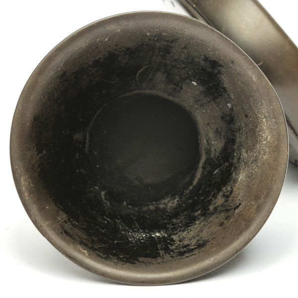 picture shows diaphragm ear trumpet @ EarTrumpets.co.uk