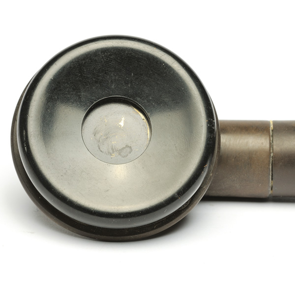 picture shows diaphragm ear trumpet @ EarTrumpets.co.uk