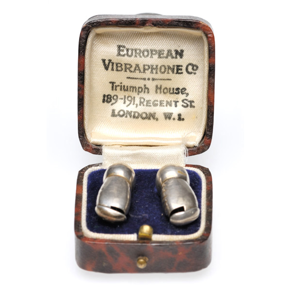 picture shows ear tube ear trumpet @ EarTrumpets.co.uk